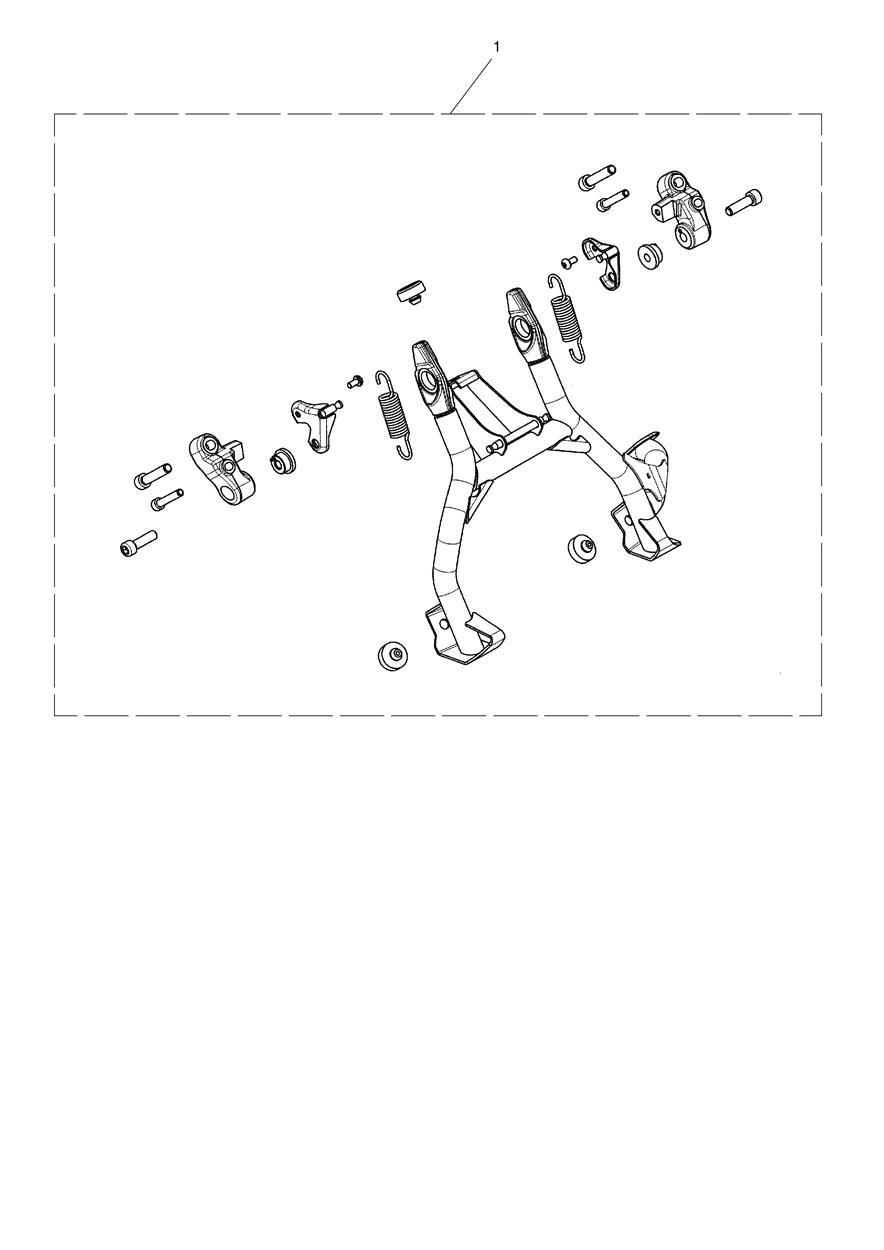 Centrestand exploded diagram