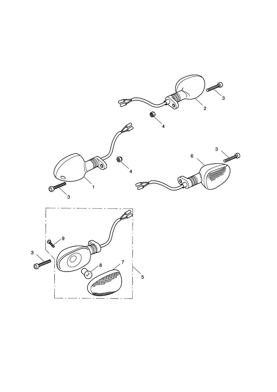 Indicators exploded diagram