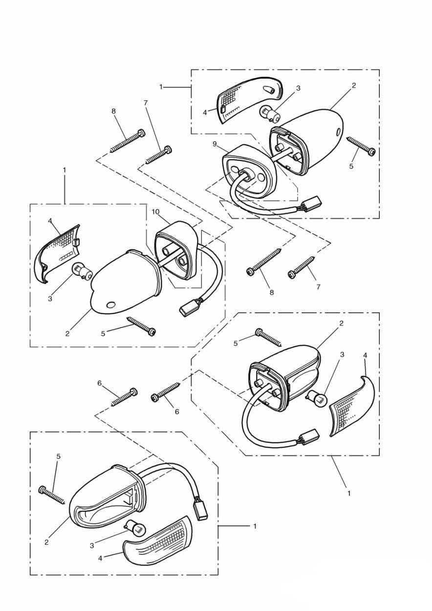 Indicators exploded diagram