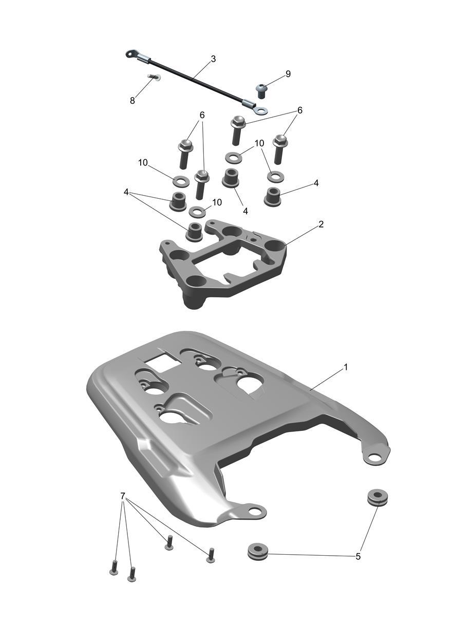 Rear Bodywork exploded diagram
