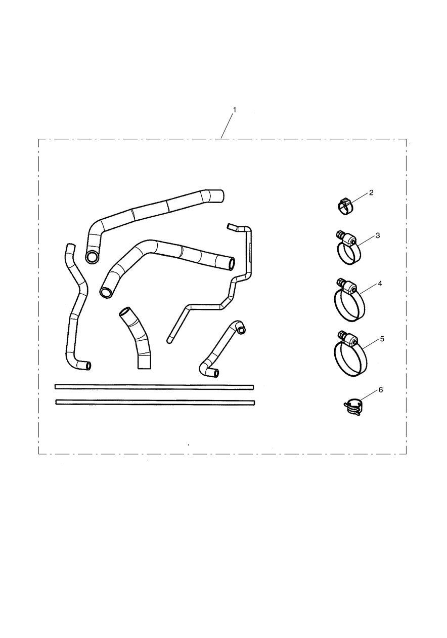 Hose Kit, Silicone exploded diagram