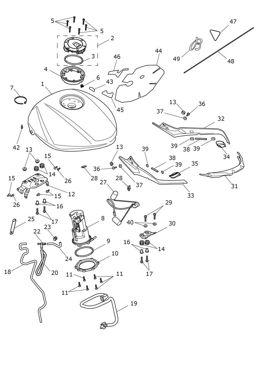 Fuel Tank Assembly exploded diagram