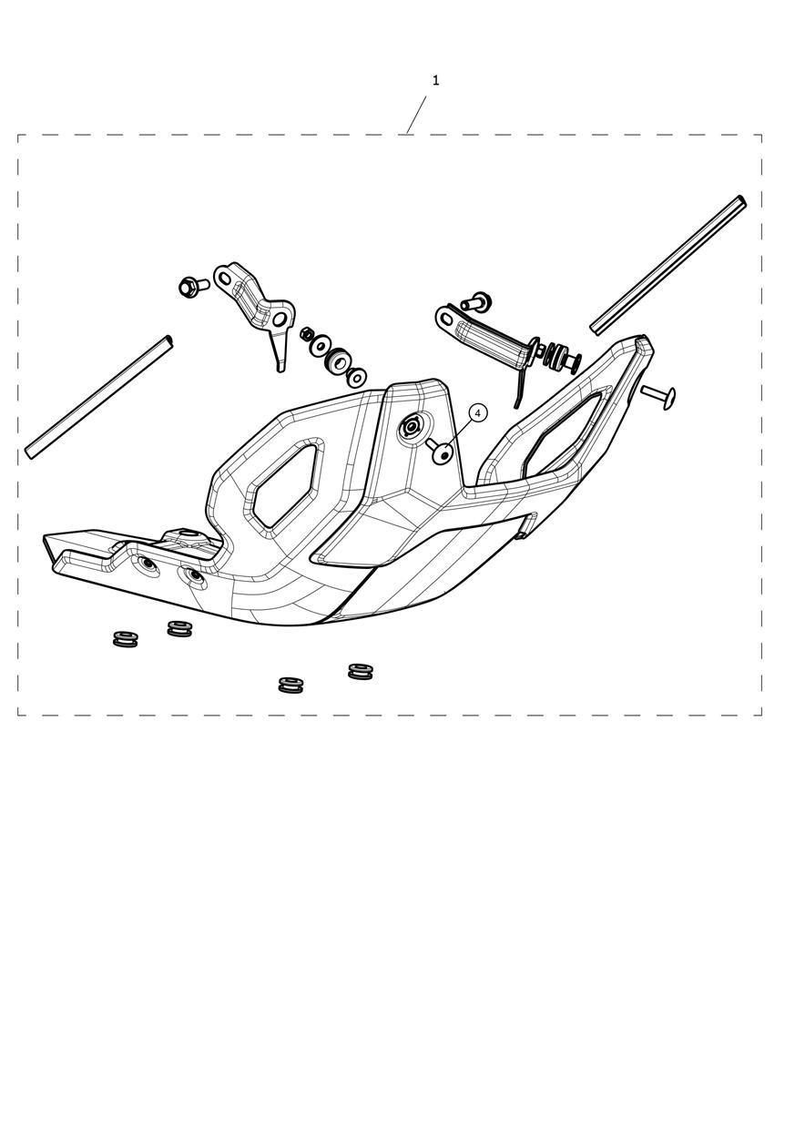 Sump Guard, Aluminium, Kit exploded diagram