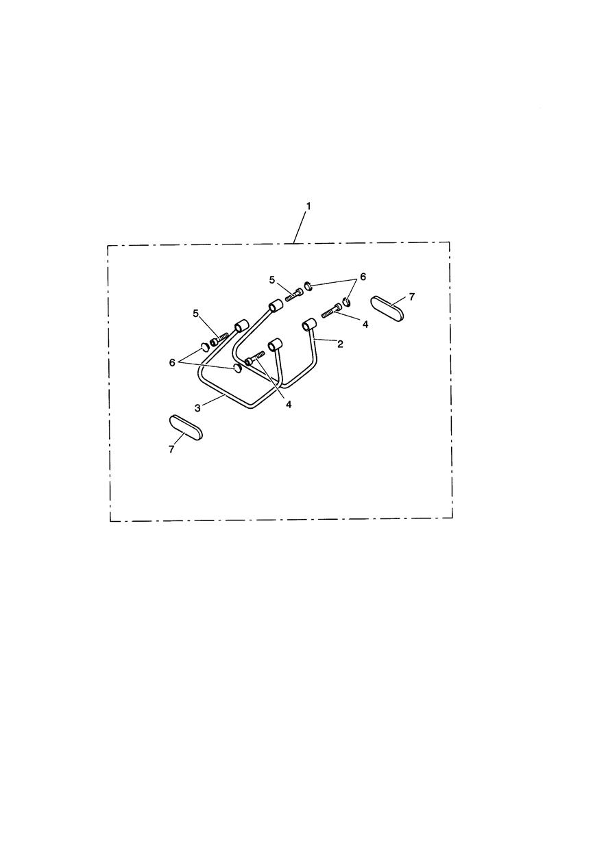 Pannier Rail Kit exploded diagram