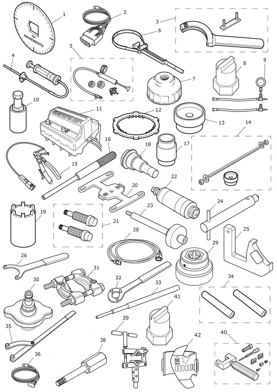 Service Tools exploded diagram