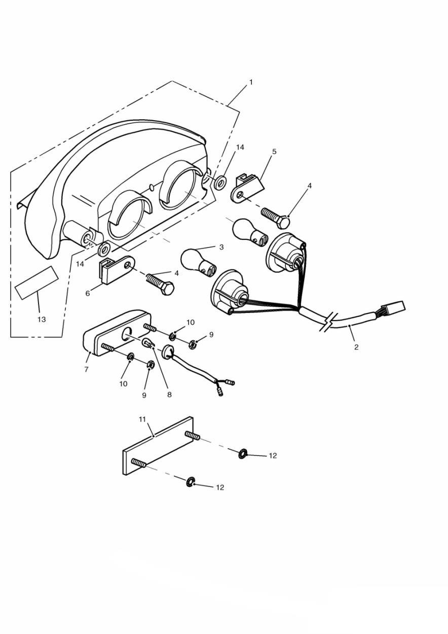 Rear Lamps exploded diagram