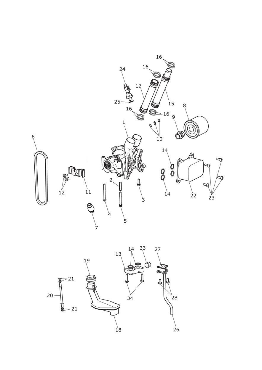 Oil Pump Drive exploded diagram