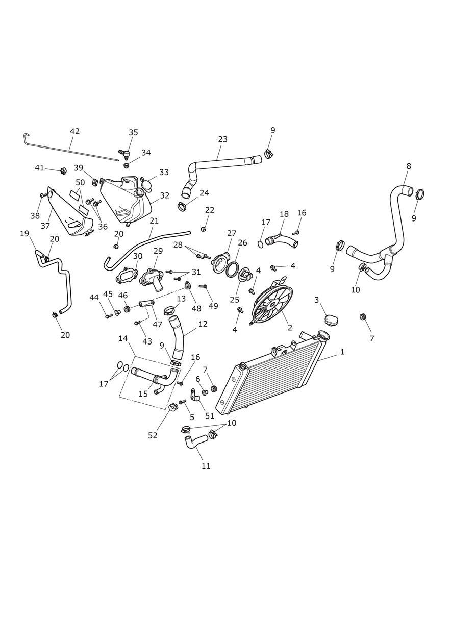 Cooling System exploded diagram