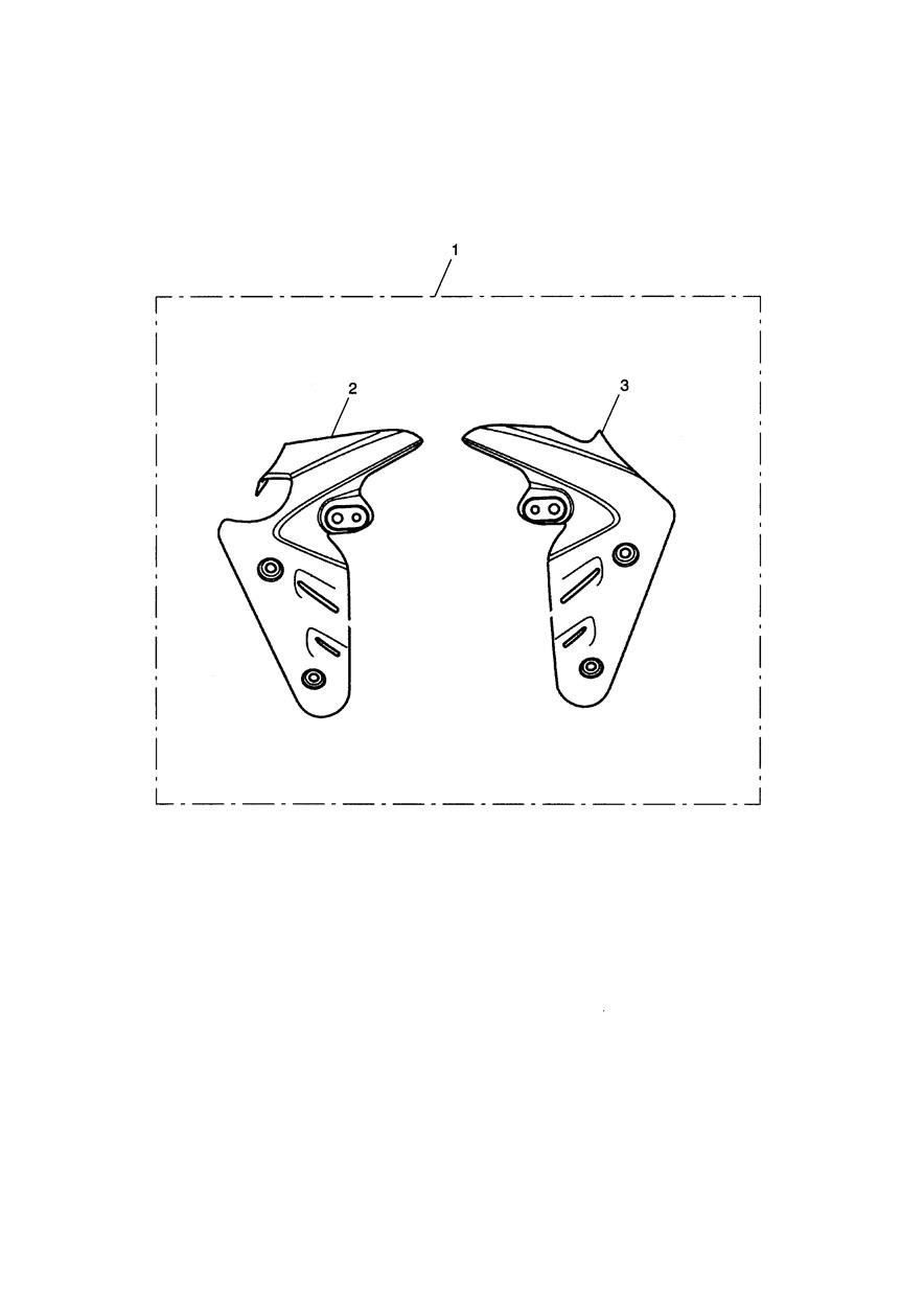 Radiator Cowl Kit, Colour exploded diagram