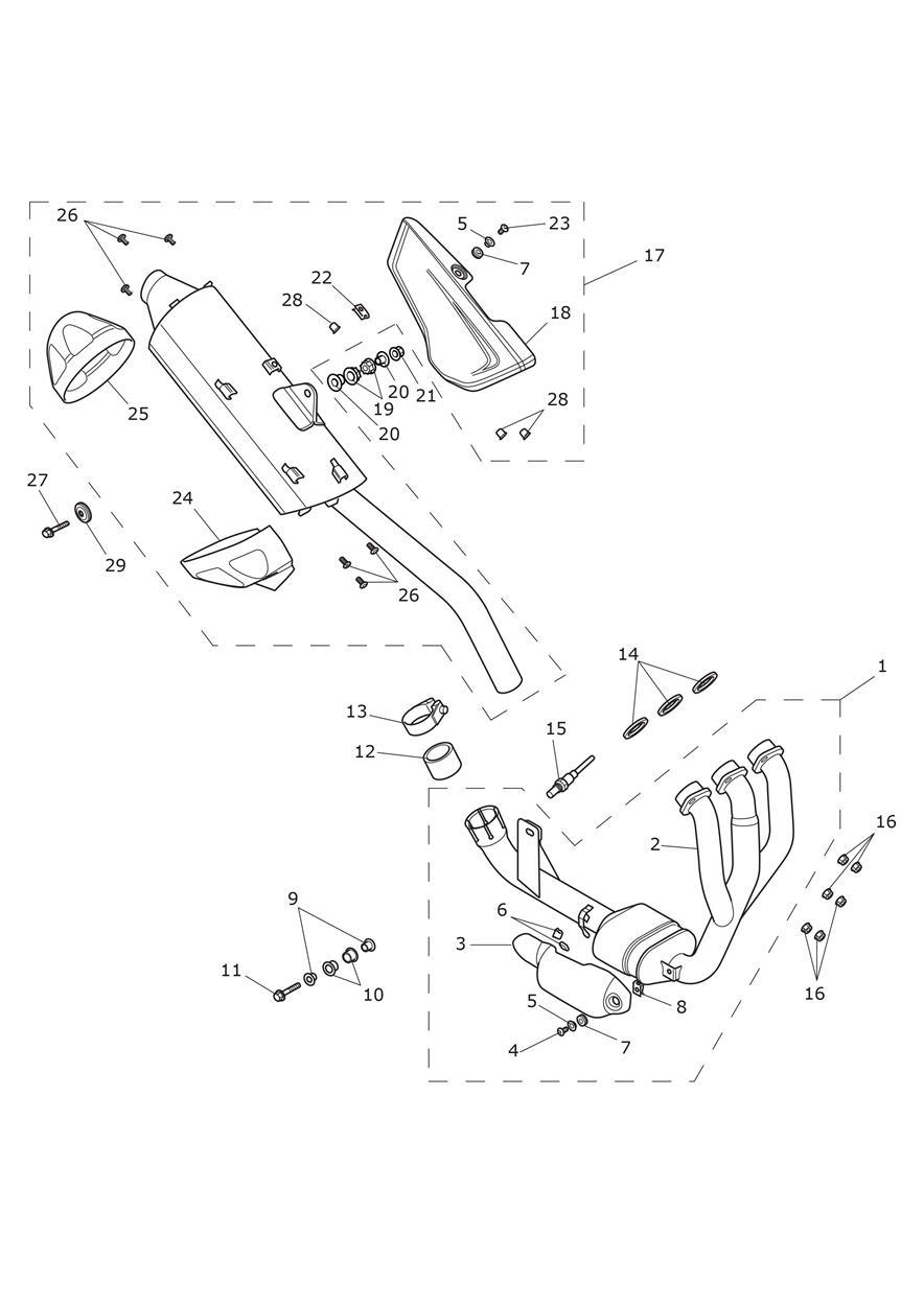 Exhaust System exploded diagram