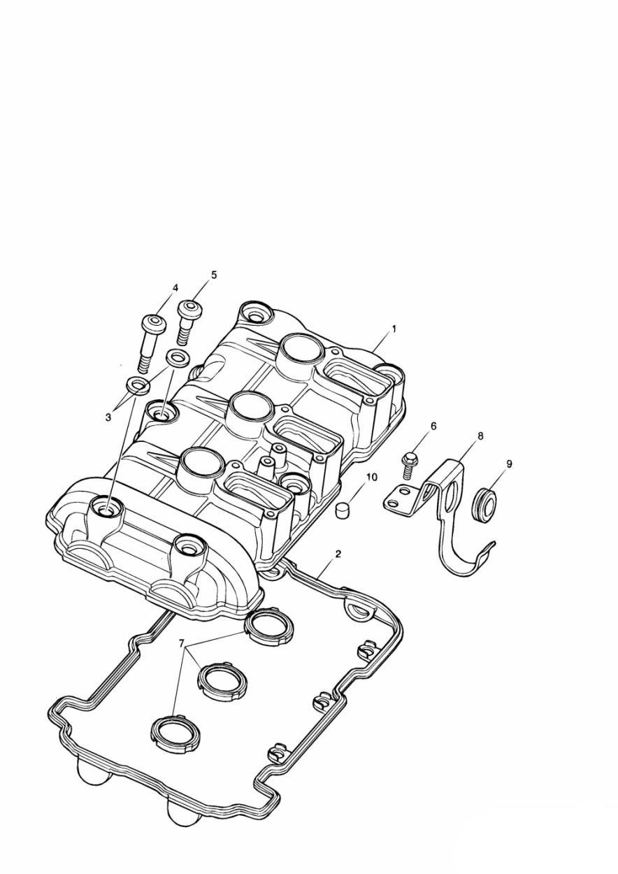 Cam Cover exploded diagram