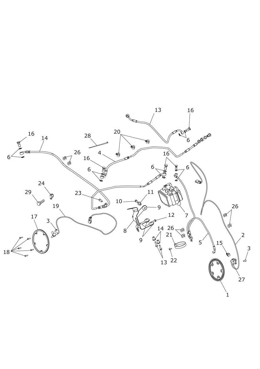 ABS System exploded diagram