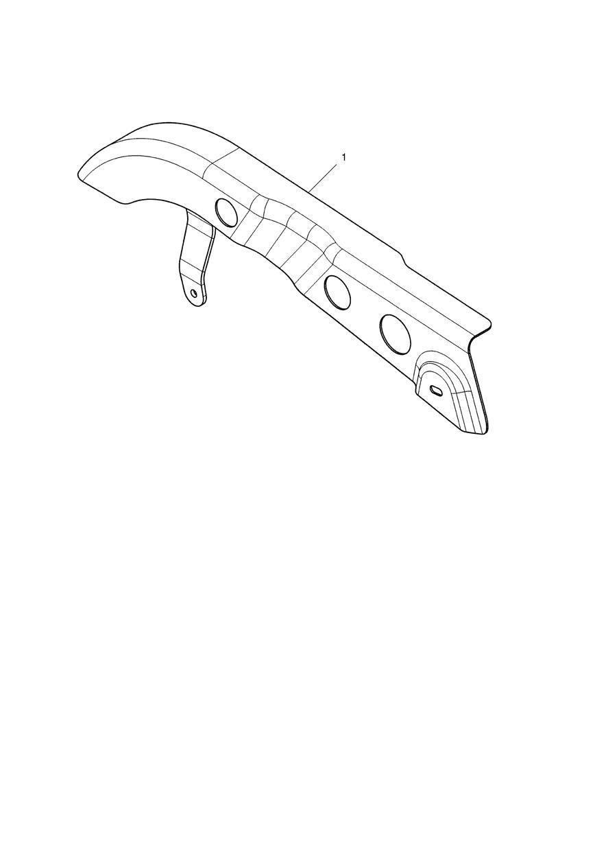 Chain Guard, Steel, Black exploded diagram