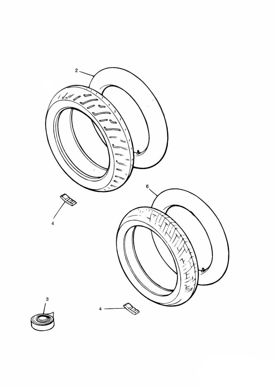 Tyres/Inner Tubes exploded diagram