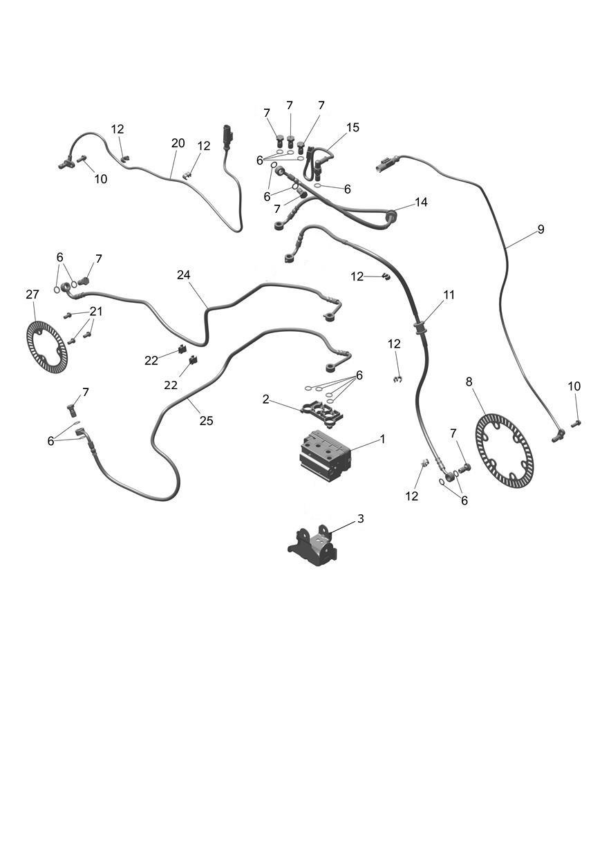 ABS System exploded diagram