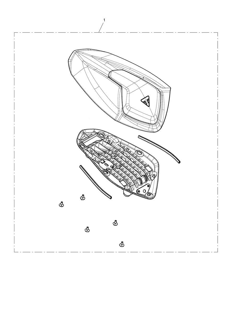 Seat Cowl Kit exploded diagram