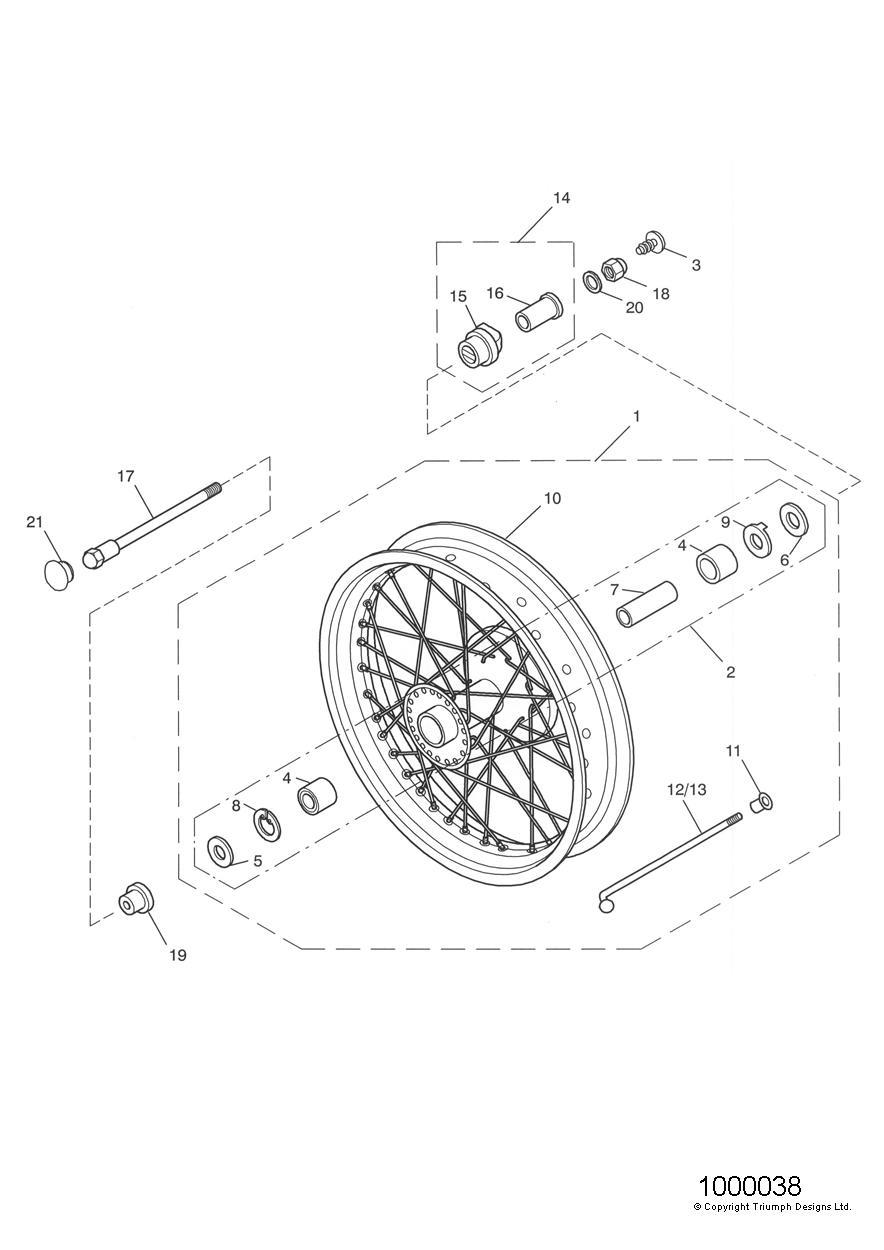 Front Wheel exploded diagram