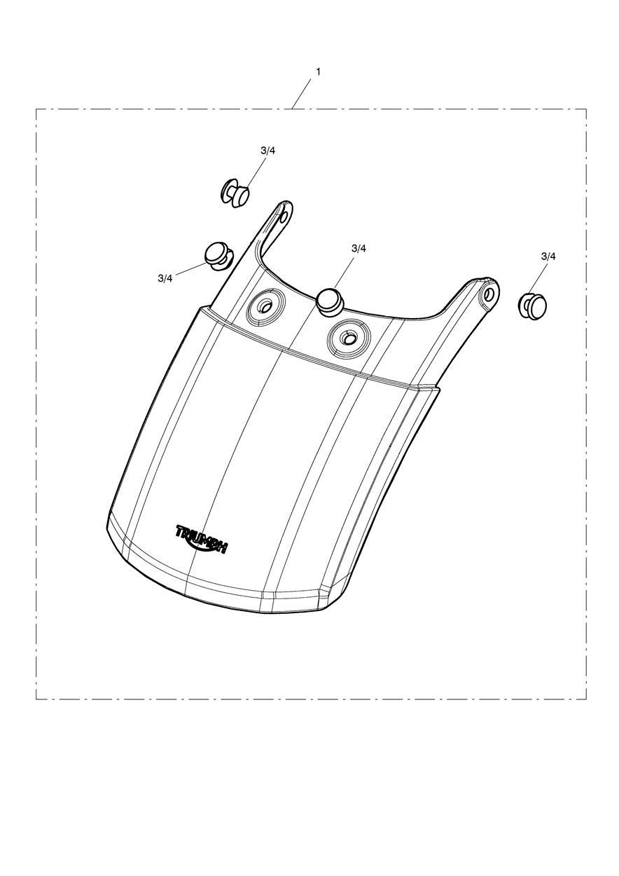 Mudguard Extension Kit exploded diagram