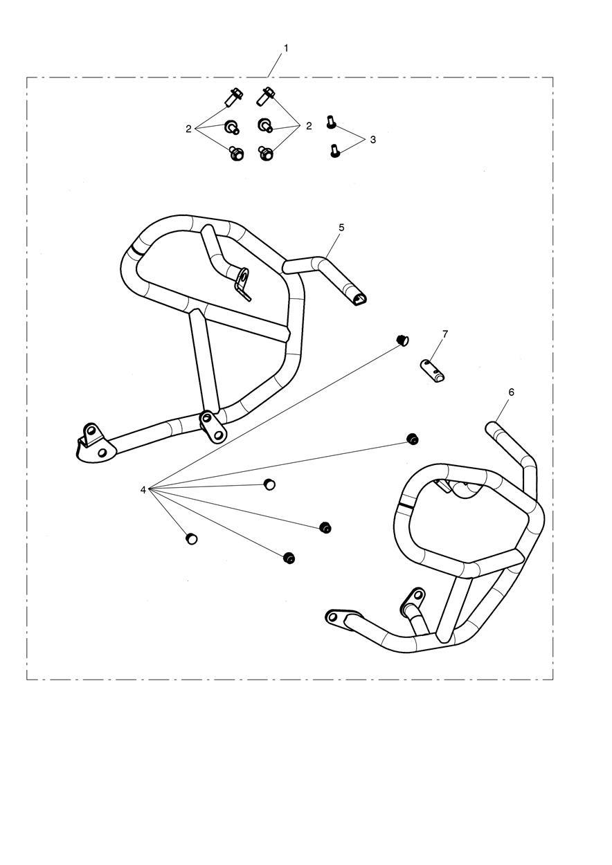 Engine Dresser Bar Kit, SS exploded diagram