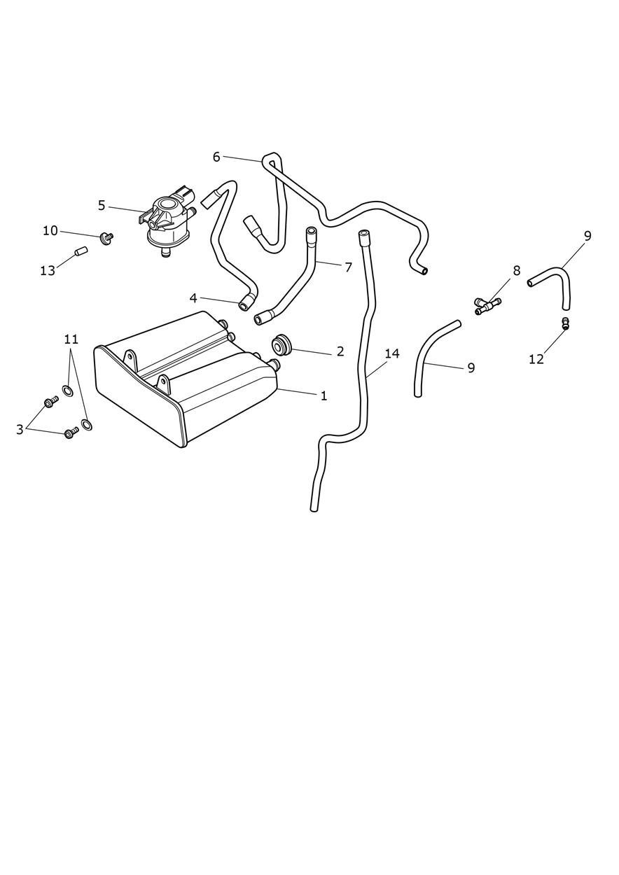 Evap System exploded diagram