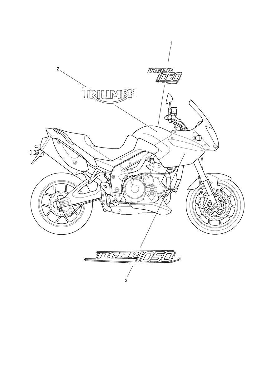 Bodywork Decals exploded diagram