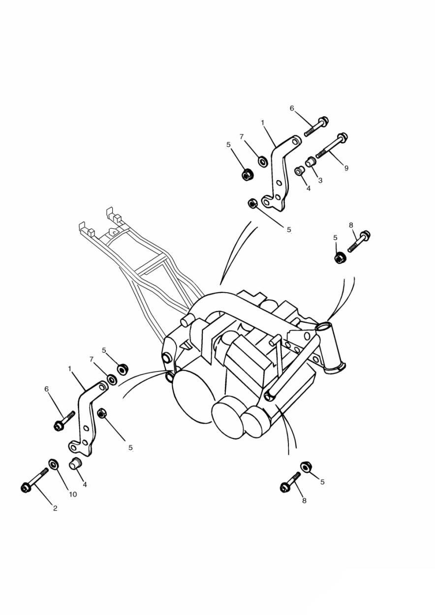 Linkage Carrier/Engine Mounting Bolts exploded diagram