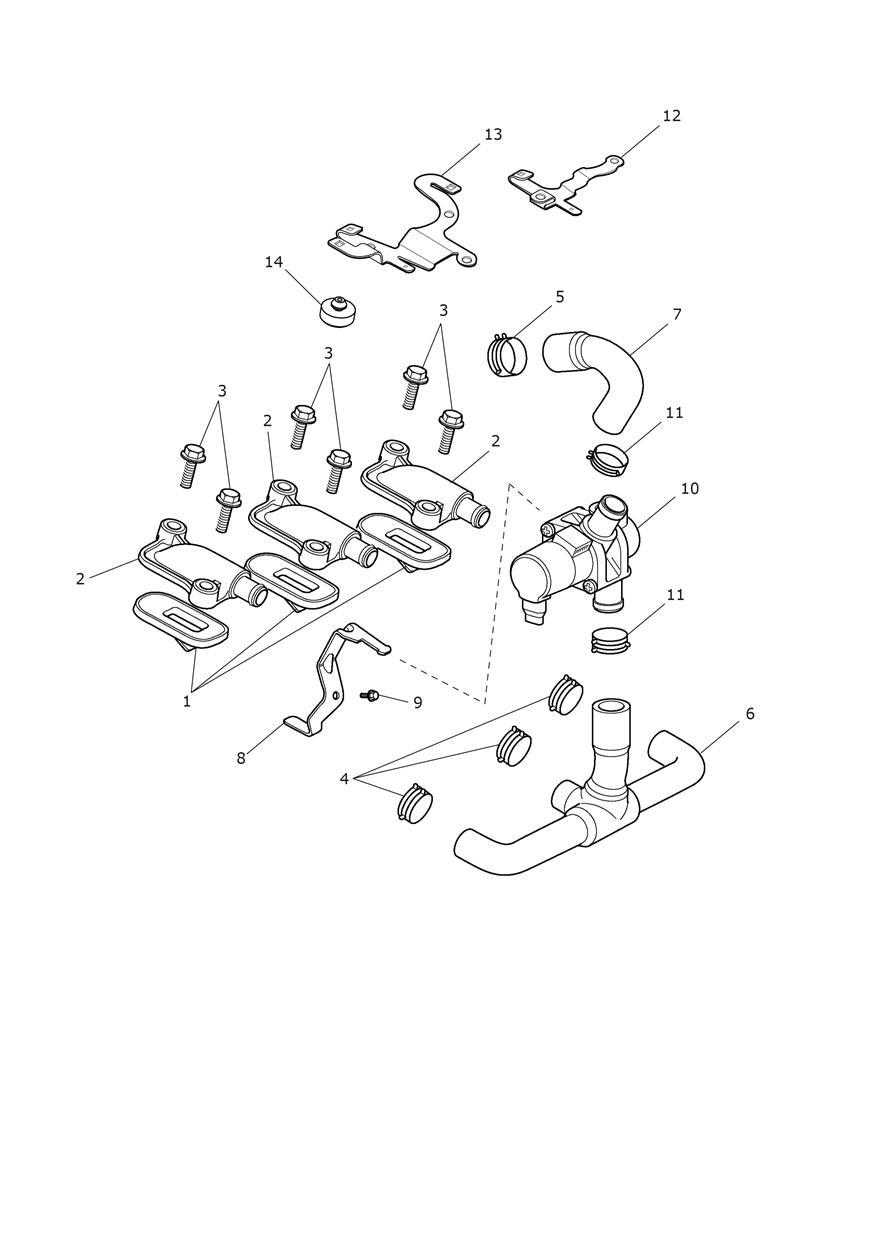 Emissions Control exploded diagram