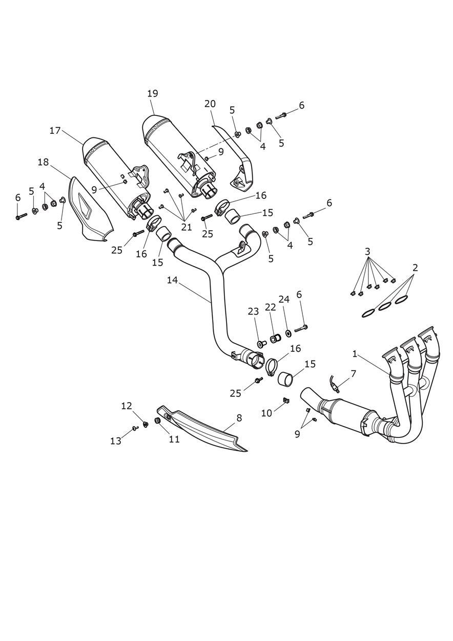 Exhaust System exploded diagram