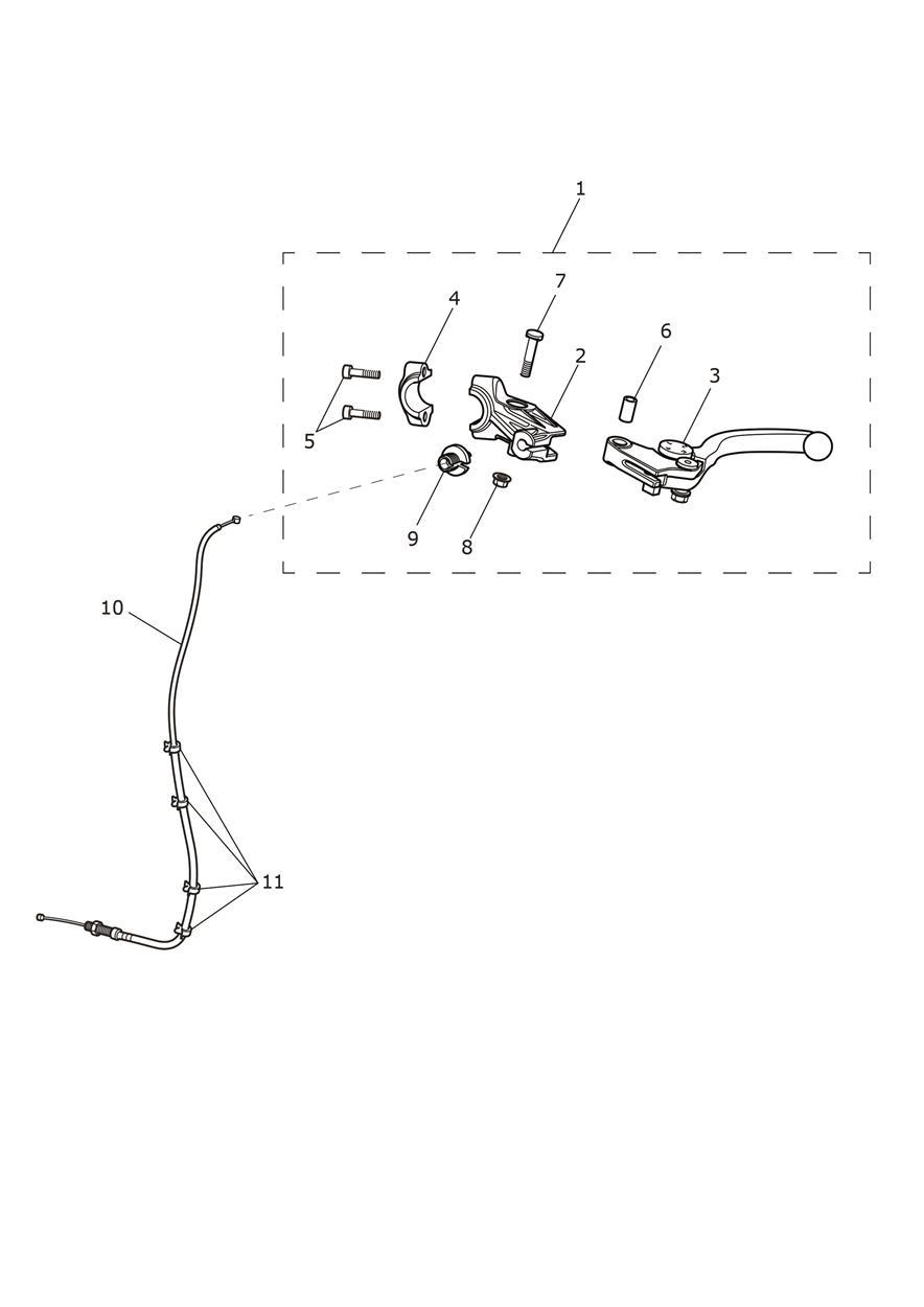 Clutch Controls exploded diagram