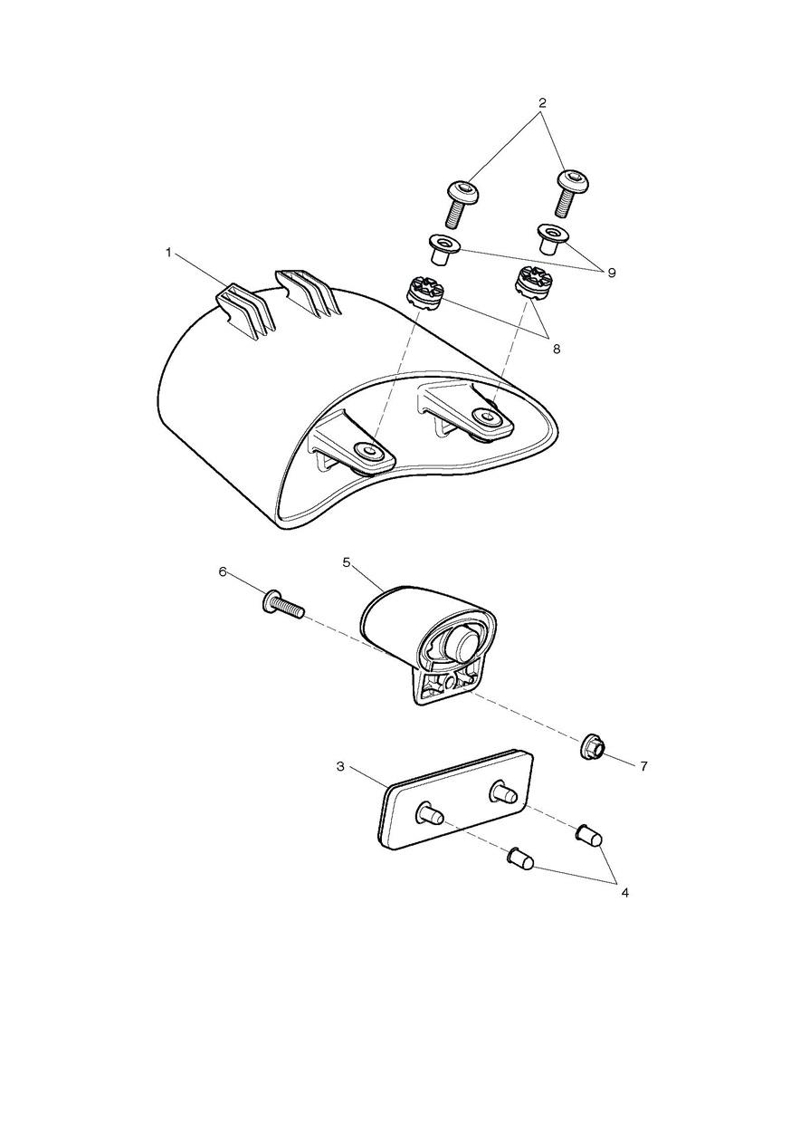 Rear Light exploded diagram