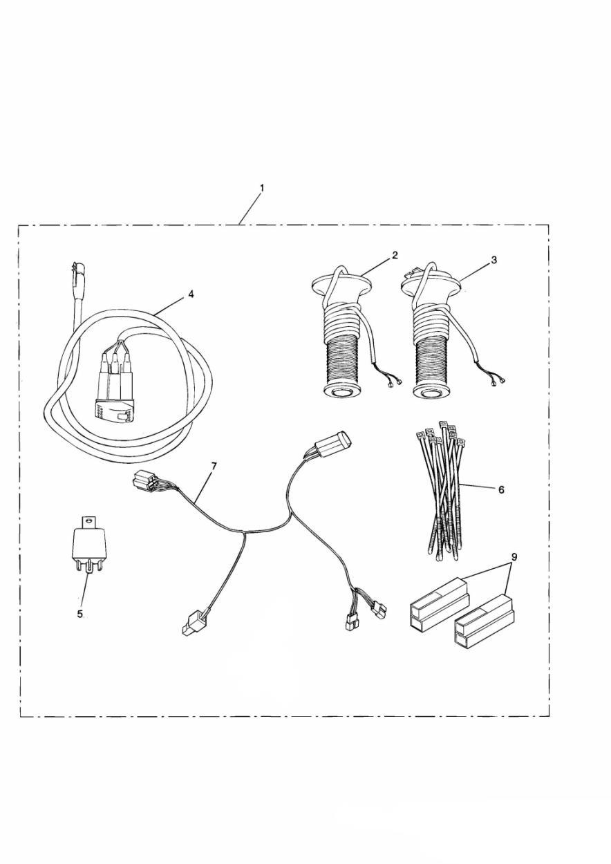 Heated Handlebar Grips exploded diagram