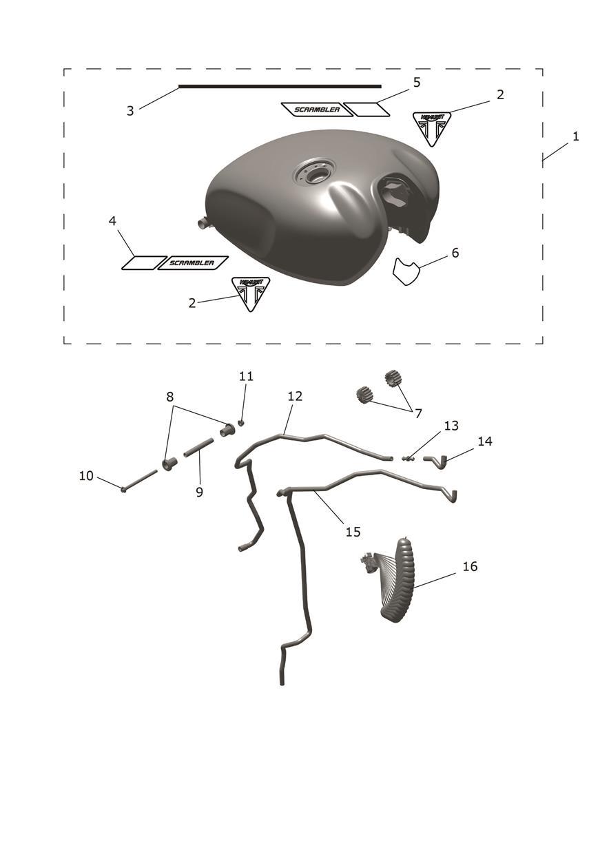 Fuel Tank exploded diagram