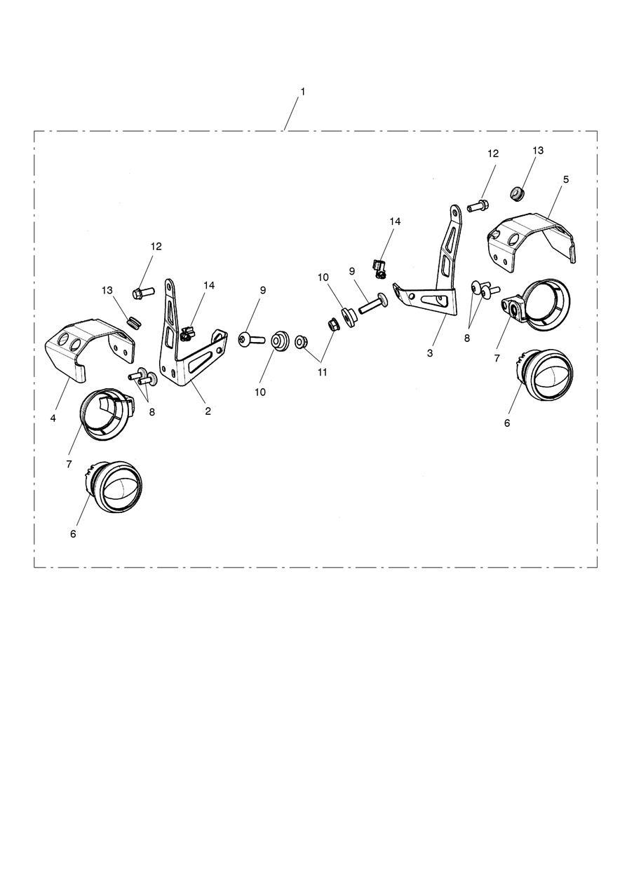 LED Fog Light Kit exploded diagram