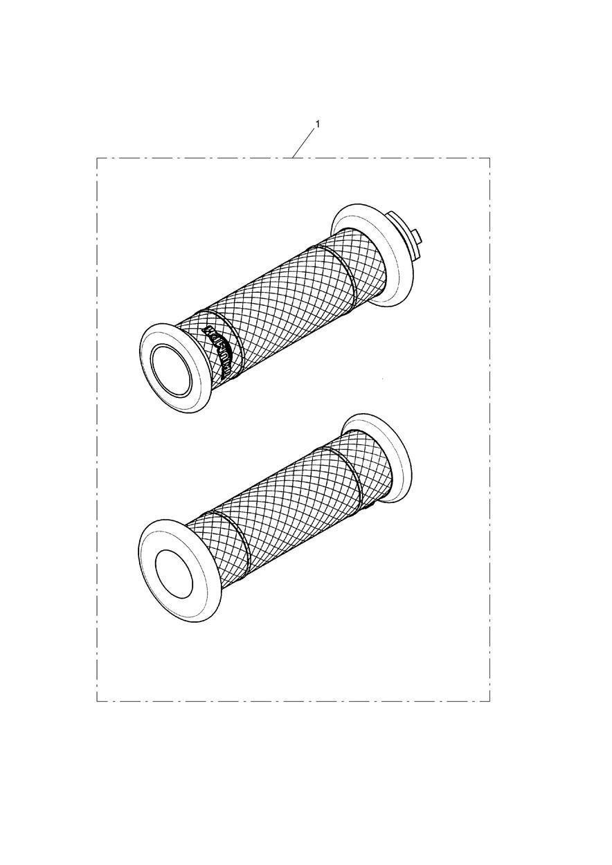 Diamond Grip Kit, D25.4, Grey exploded diagram