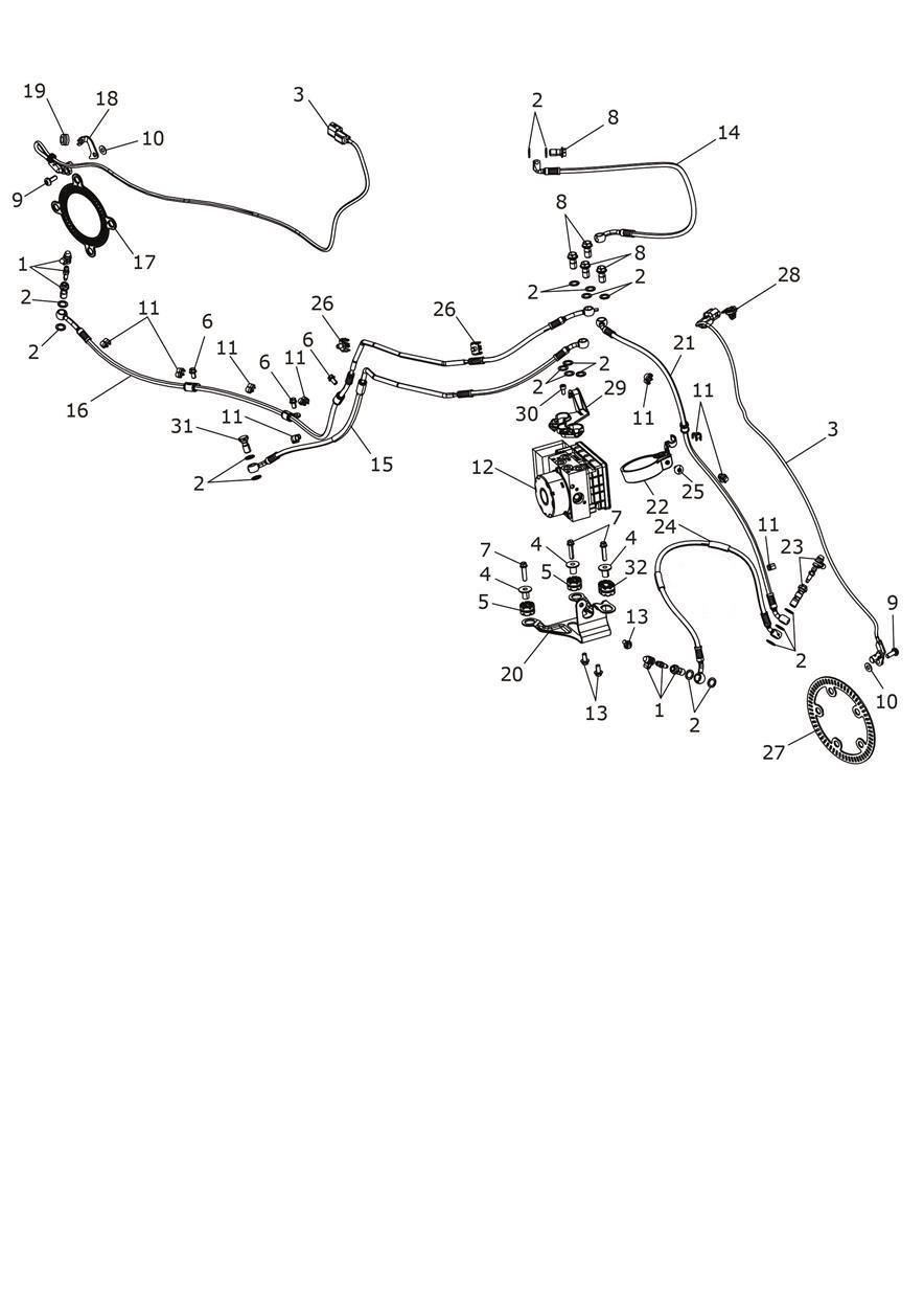 ABS System exploded diagram