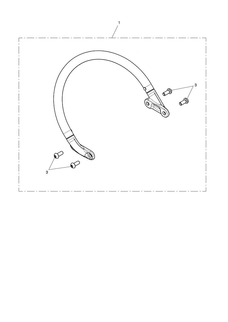 Grab Rail Kit, Black exploded diagram
