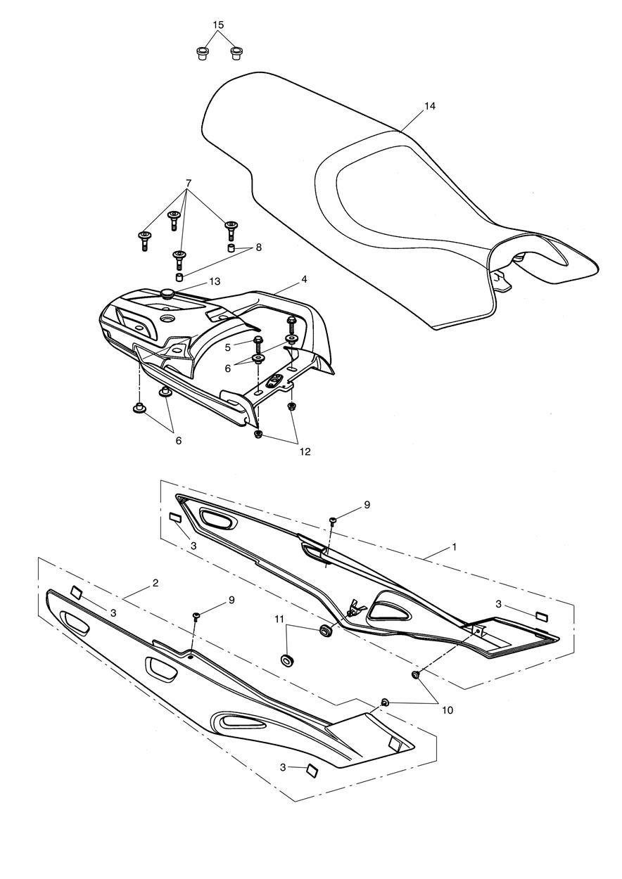 Bodywork - Rear Panels exploded diagram