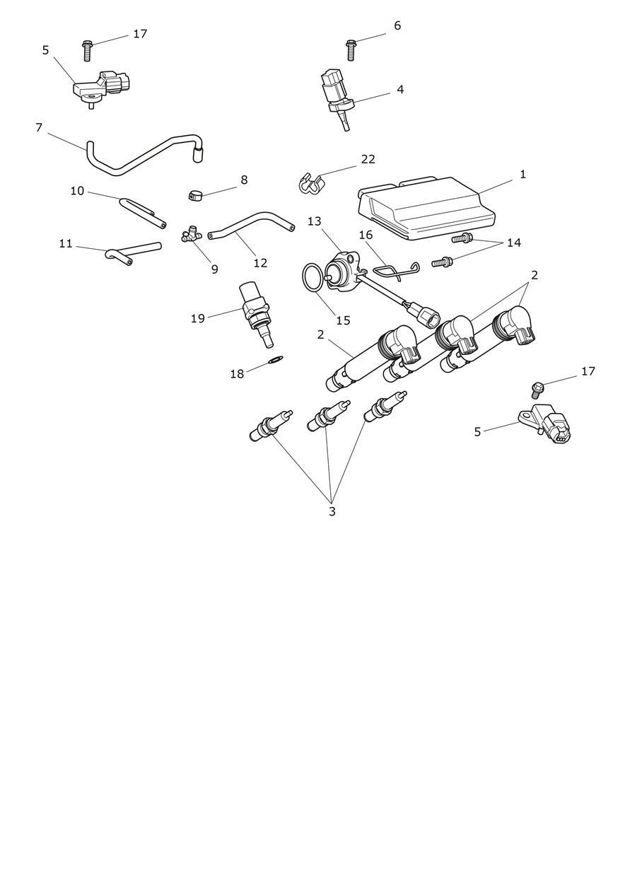 Engine Management System exploded diagram