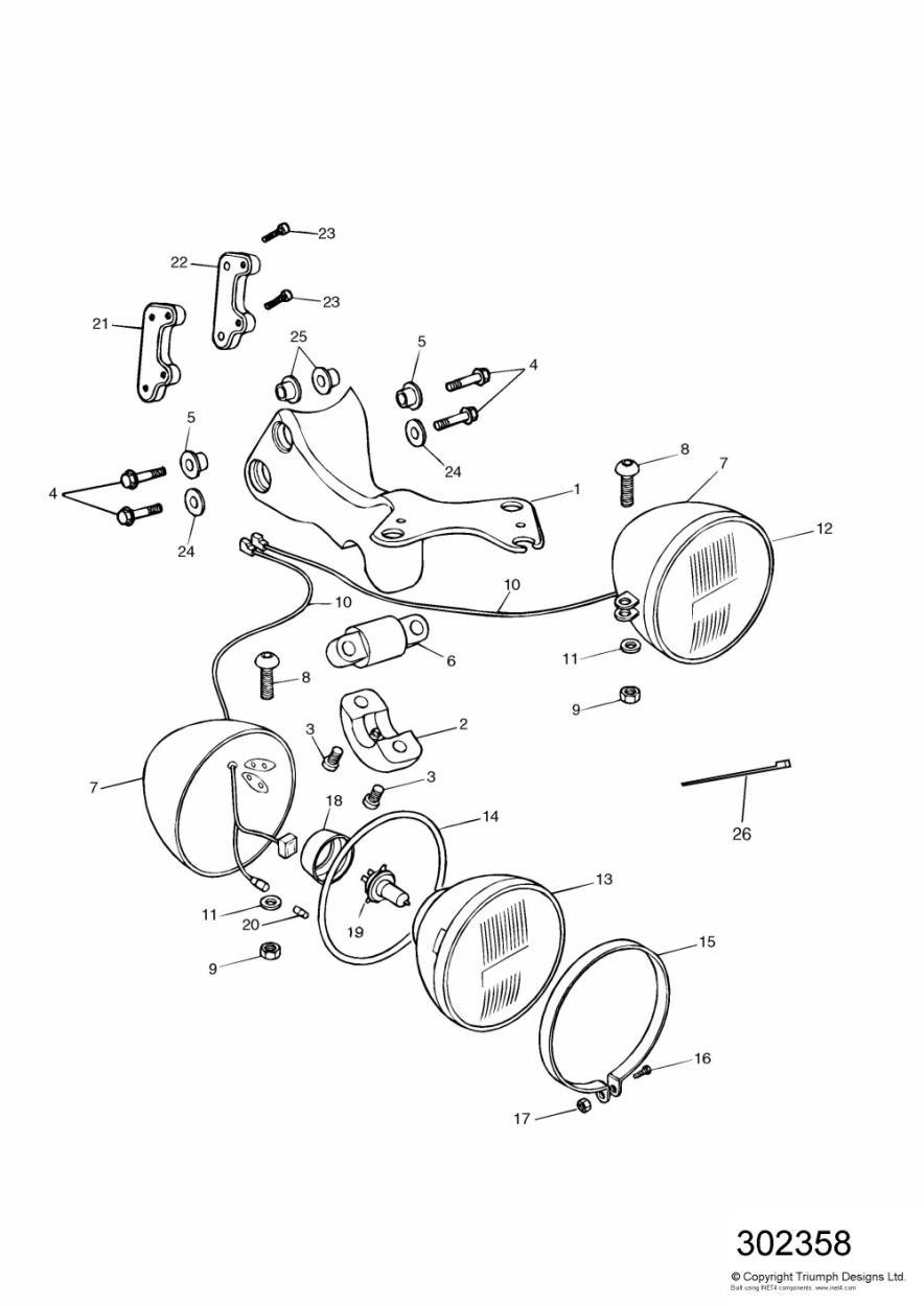 Headlight Assembly exploded diagram