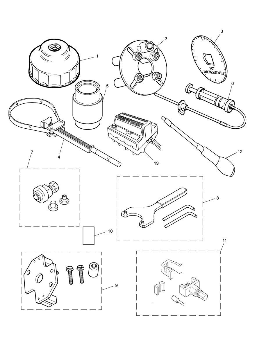 Service Tools exploded diagram