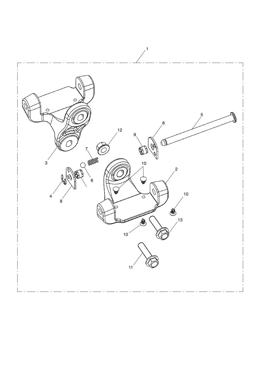 Pillion Footboard Mounting Kit exploded diagram