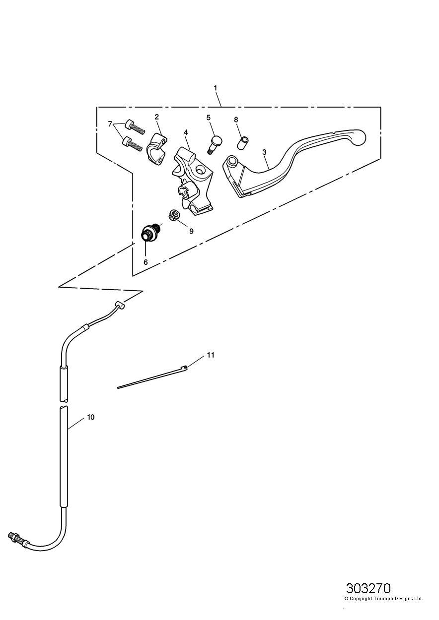 Control Cables exploded diagram