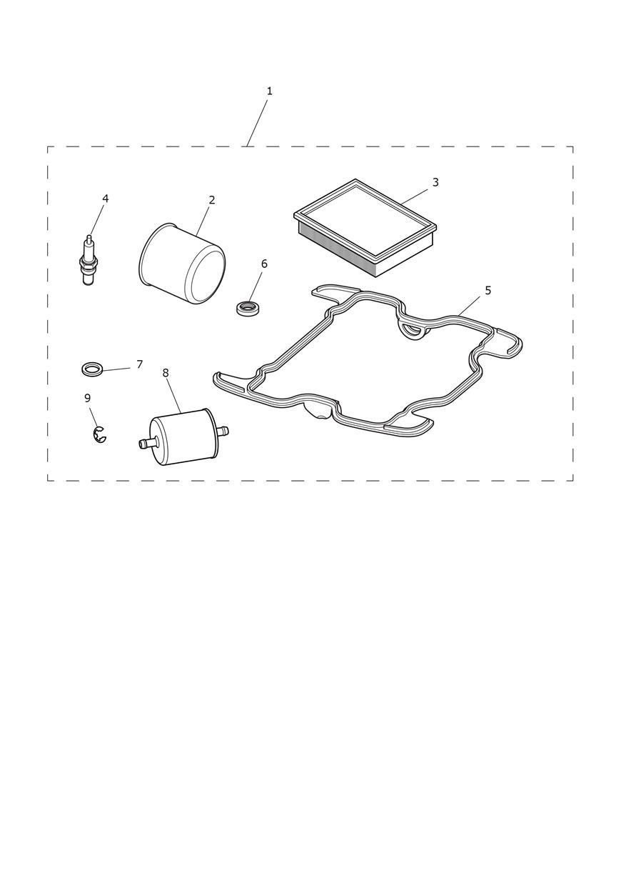 Engine Service Kit exploded diagram