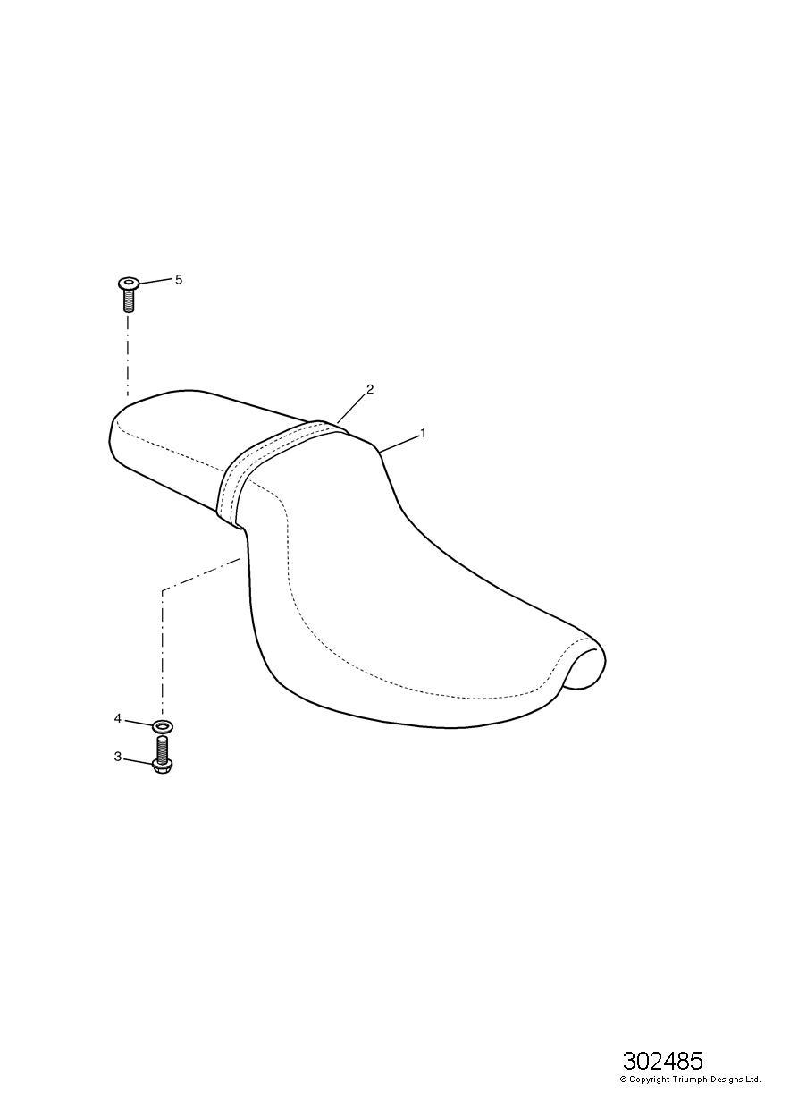 Seat exploded diagram