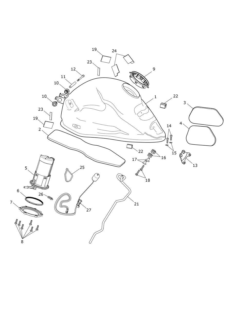 Fuel Pump & Fittings exploded diagram