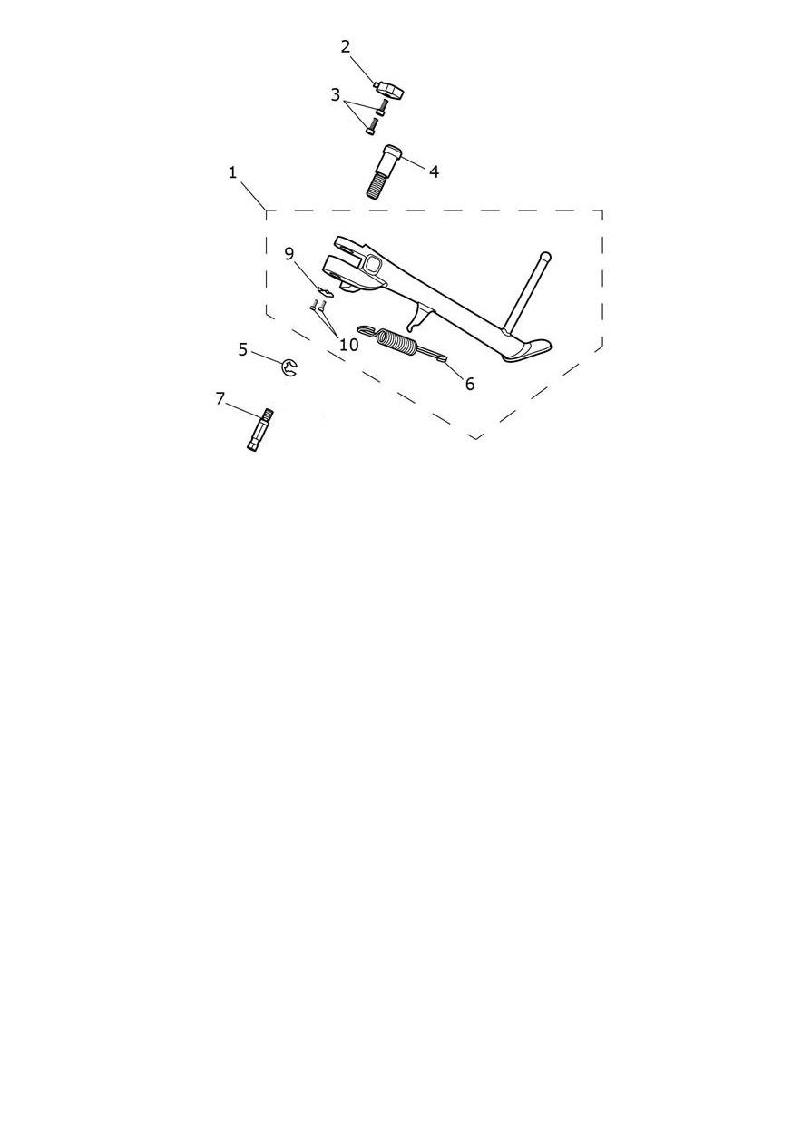 Sidestand exploded diagram