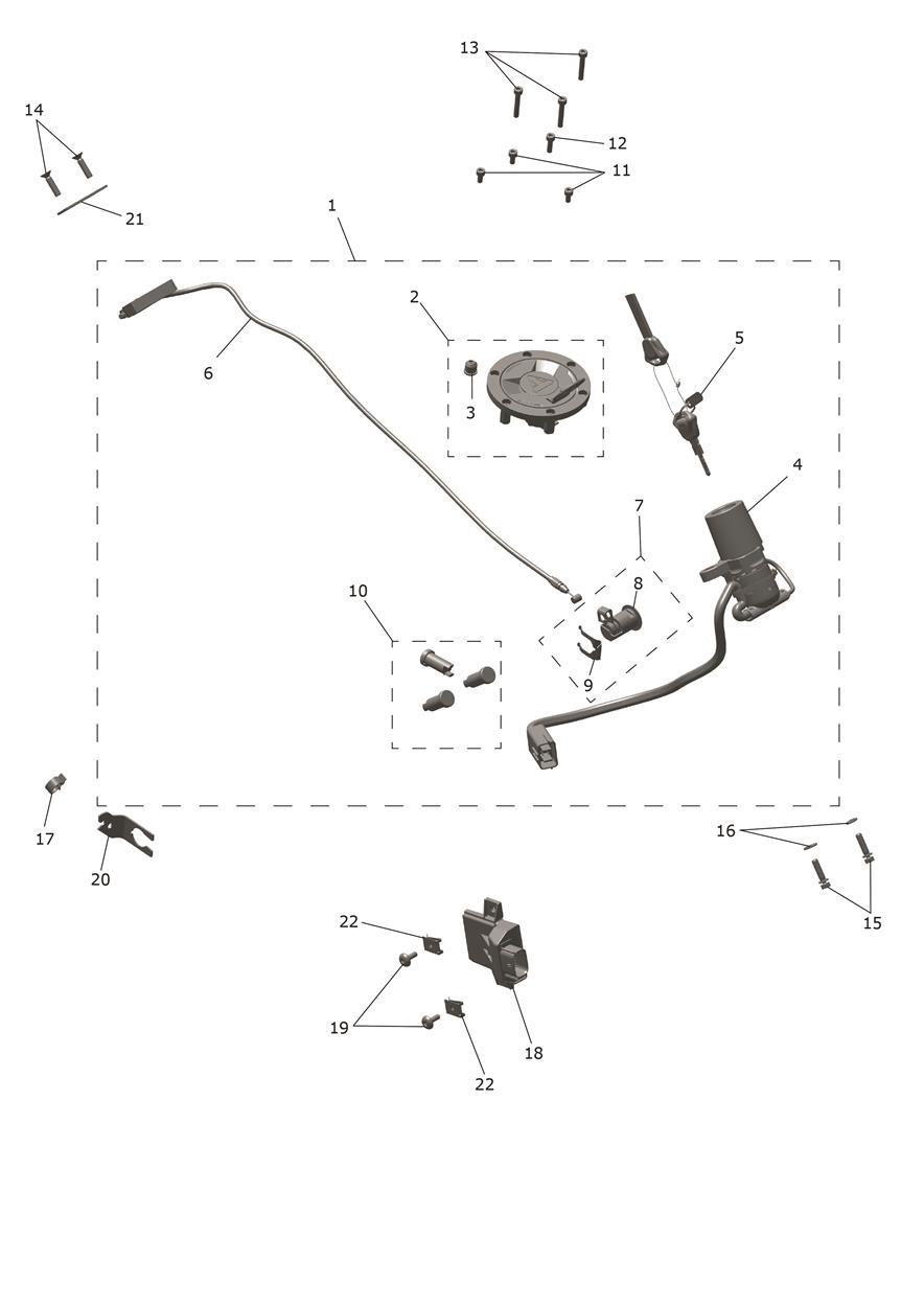 Lockset exploded diagram