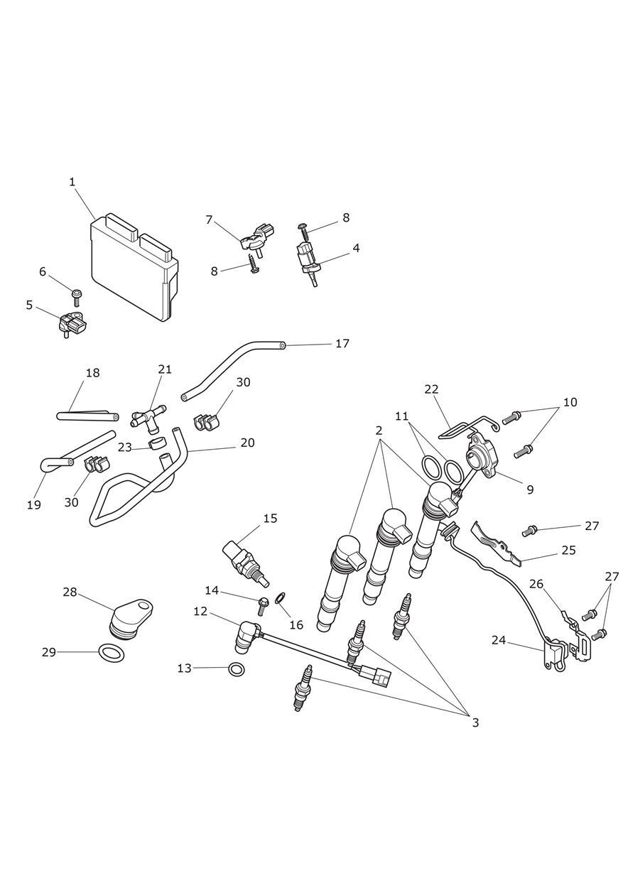 Engine Management System exploded diagram