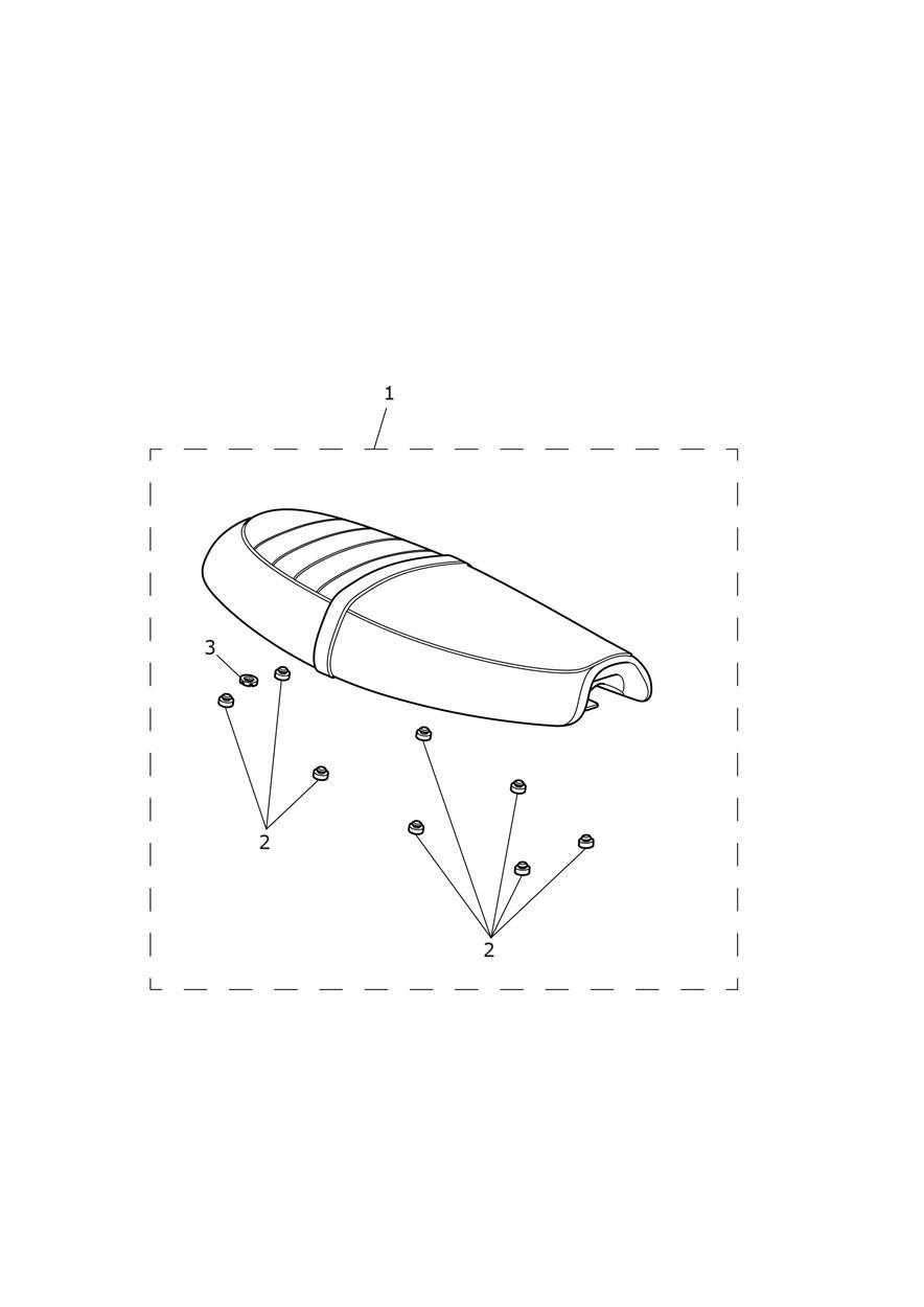 Seat Assembly & Toolkit - T120 Ace exploded diagram