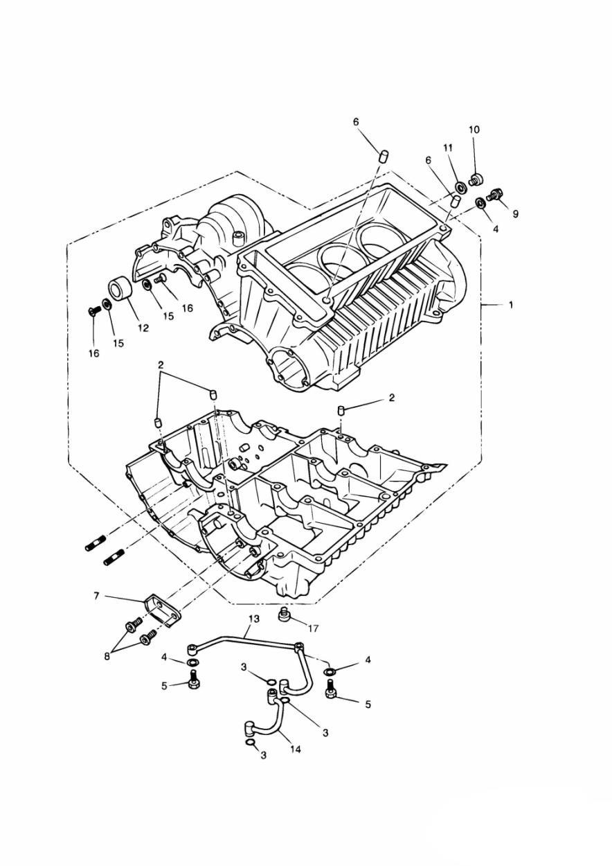 Crankcase 3 Cylinder exploded diagram